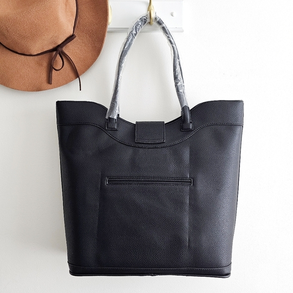 NWT Glow Tote By Glass Handbag, Lighted Black Sophisticated Modern Luxury Bag - Picture 4 of 14